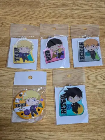 #1555 모브사이코100 캐릭터 키링 세트