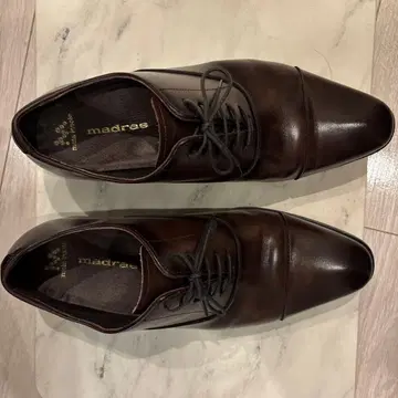 madras 다크 브라운 드레스 신발 24.5cm