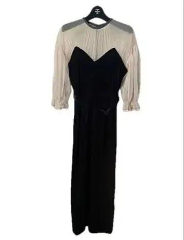 벨로아 절개 원피스