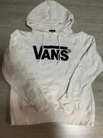 VANS 화이트 로고 후드티