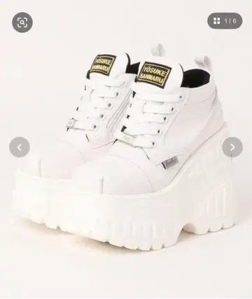 YOSUKE SAMARU 통굽 스니커즈 화이트