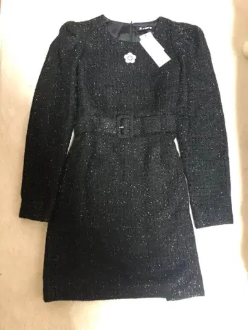 블랙 벨트 원피스 M 마리콴트