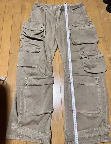 ZARA 카고 팬츠 데님 팬츠 와이드 팬츠 자라