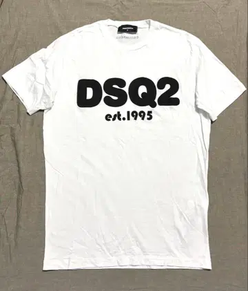 DSQUARED2 로고 T셔츠 화이트
