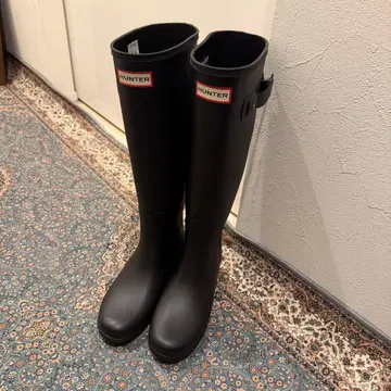 컨디션 최상 HUNTER 장화 22.5cm 블랙