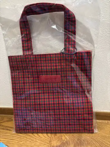 familiar 체크 무늬 토트백 소