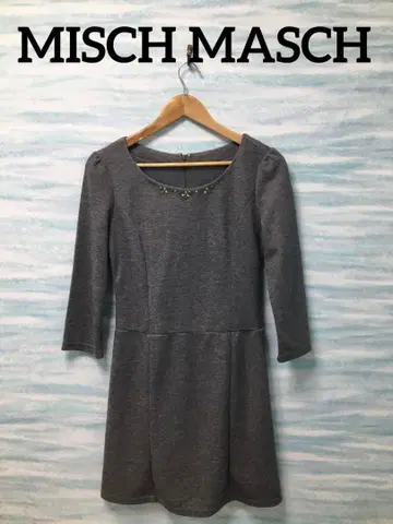[ MISCH MASCH ] 새상품 롱 기장 상의 그레이 사이즈 38