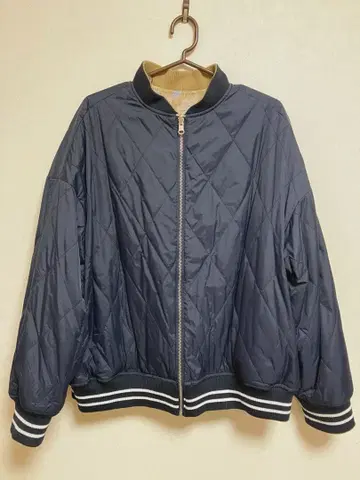 펠리시모 퀼팅 리버서블 블루종 자켓 MA-1