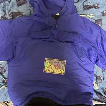 A.F COMPANY 보라색 나일론 자켓
