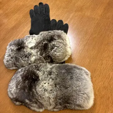 퍼 달린 겨울용 장갑