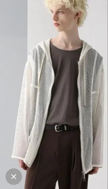 [택 포함 새상품] HARE OVER 메쉬 ZIP 후드티