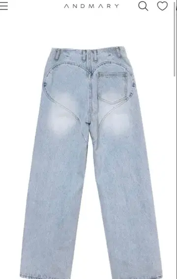 ANDMARY 하트힙 데님 S 사이즈
