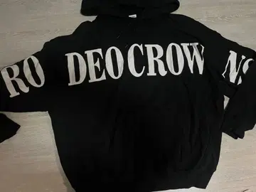 RODEO CROWN 후드 부착 후드티 블랙