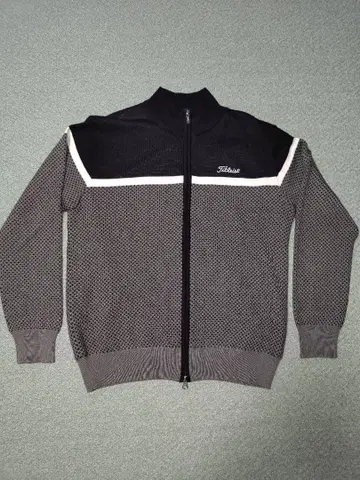 Titleist 집업 스웨터 블랙/그레이