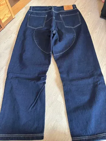 XLARGE 다크 블루 데님 와이드 팬츠