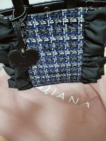 DIANA 트위드 백 블루 계열