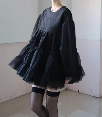 새상품 트리트유어셀프 퀼팅 원피스