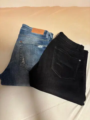 H&M 데미지 가공 스키니 데님 2종 세트