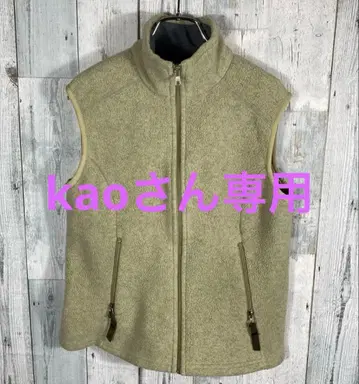 patagonia 베이지 플리스 집업 베스트 여성용 M 경량 따뜻함