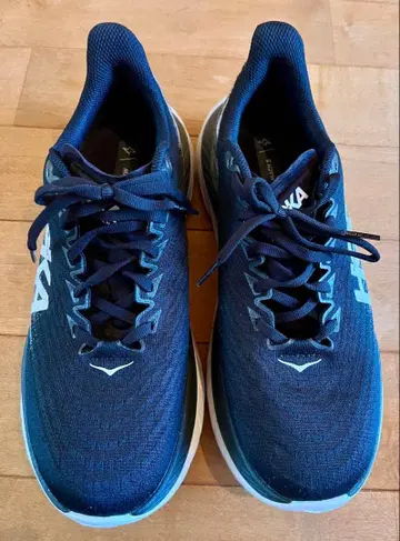 호카 마하5 블랙 화이트 와이드 26.5cm