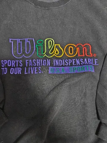 [ 새상품급 ] 90년대 Wilson 다크 네이비 자수 트레이닝복 M