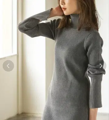 터틀넥 니트 원피스