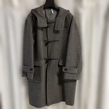 무인양품 더플 코트 헤더 브라운 남녀 공용 S-M 사이즈