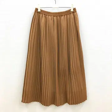 새상품급 INNOWAVE 이노웨이브 플리츠 롱 스커트 브라운