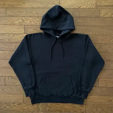 Hanes 후드티 블랙 무지 S