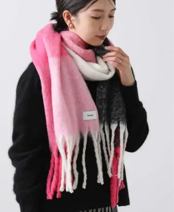 새상품급 [ Numph 닌프 ] 머플러 스톨 핑크
