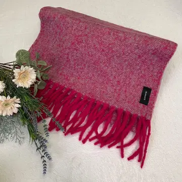 미사용 [ JEANASIS ] 머플러 프린지 스톨 핑크