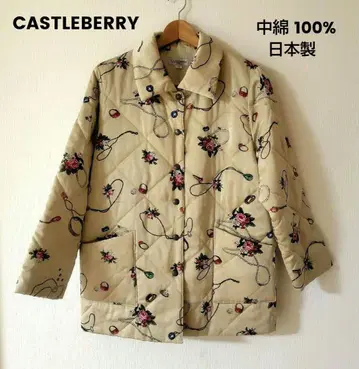 CASTLEBERRY 꽃무늬 충전솜 퀼팅 자켓 일본제