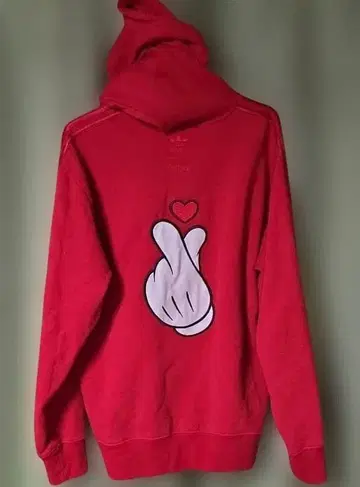 Disney x Adidas 빨간색 후드티