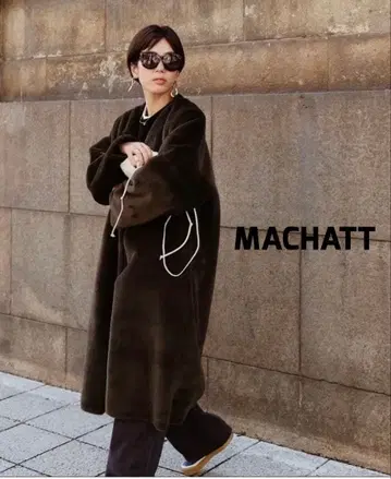 MACHATT 더블 페이스 에코 무스탕 코트