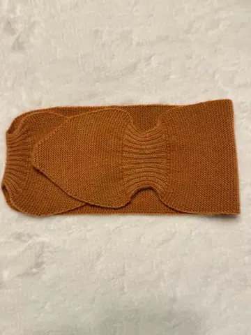 캐시미어 100% 터번 헤드밴드 스카프 브론즈