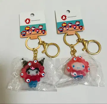 산리오 미야쿠미야쿠 변신 입체 마스코트 클리어 컬러 키링