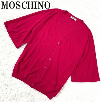 MOSCHINO 모스키노 니트 가디건 핑크 42 B8397
