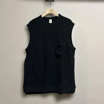 Jackman 와플 편직 베스트 L 네이비