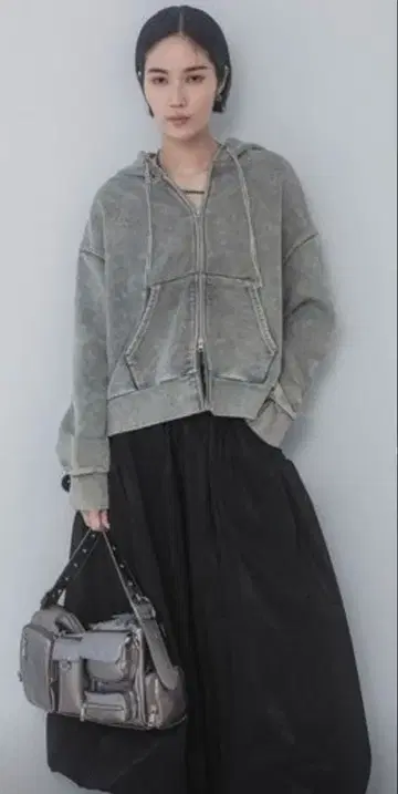 [ 새상품급 ] JEANASIS Fade 컬러 ZIP 후디 L 사이즈