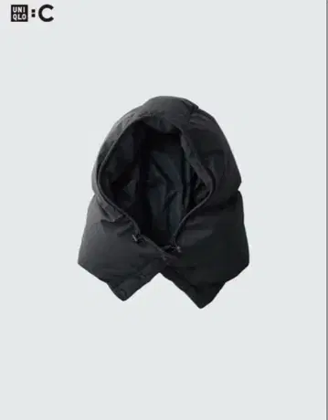 가격 인하 가능 UNIQLO C 후디드 넥워머 유니클로 블랙
