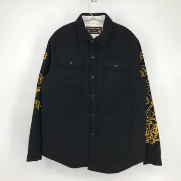 소프트 머신 셔츠 자켓 L 블랙 울