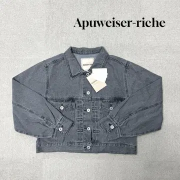새상품 Apuweiser-riche G 재킷 긴팔 숏 기장 그레이