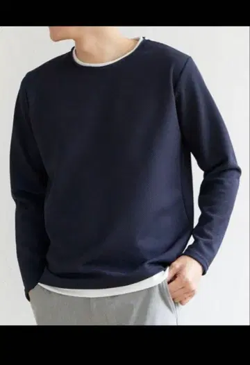 이카 페이크 레이어드 롱 티셔츠 L 사이즈 3개 세트