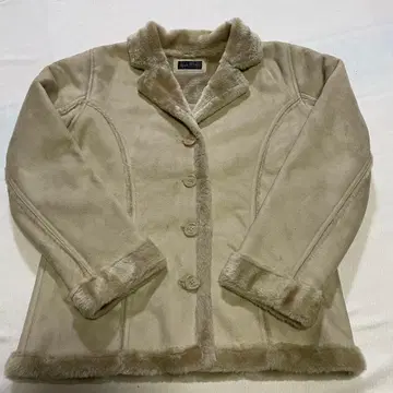 무스탕 코트 베이지 여성용 M 사이즈