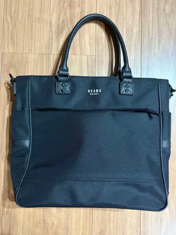 BEAMS 블랙 토트백 (비즈니스 백)