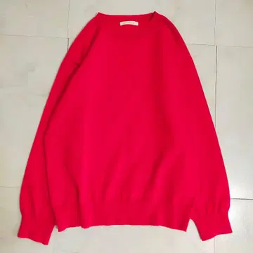 24AW 갤러리 바이 웨이브 코튼 크루넥 풀오버 레드