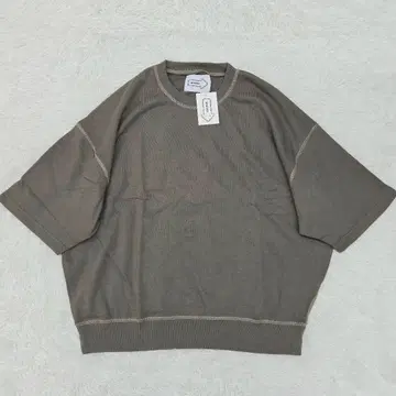 [택 포함] 아논 돌먼 슬리브 스티치 안감 빅 반팔 맨투맨 S