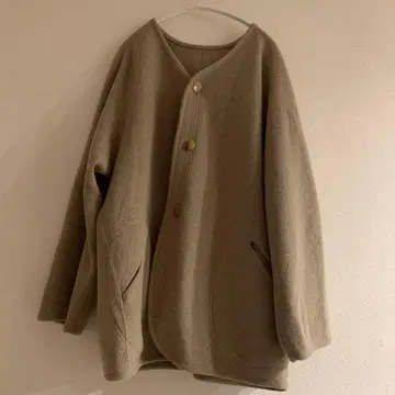 노카라 코트 베이지