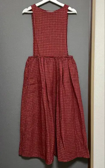 bulle de savon 체크 민소매 원피스