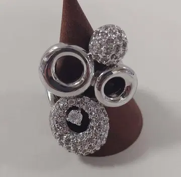 실버 크리스탈 반지